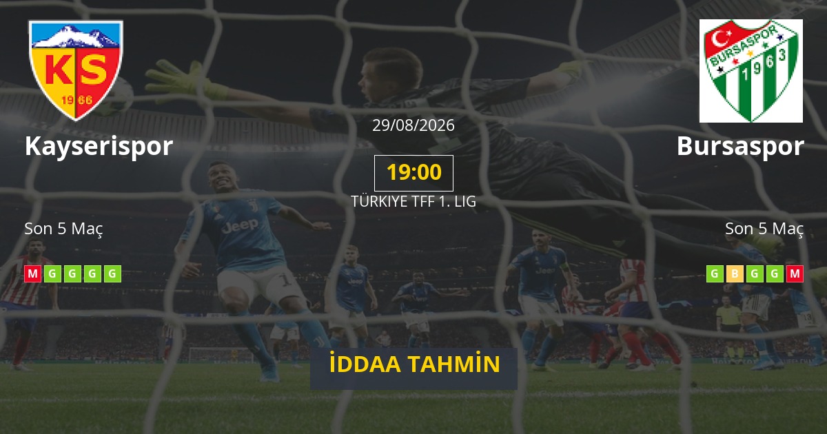 Kayserispor Bursaspor İddaa Maç Tahmini 29 Ağustos 2026