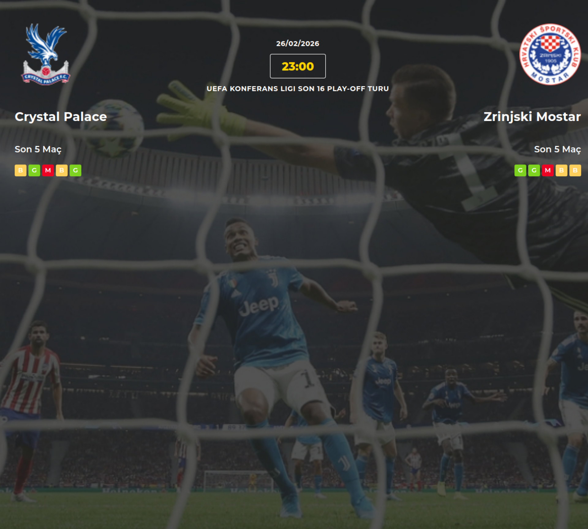 Crystal Palace Zrinjski Mostar İddaa Maç Tahmini 26 Şubat 2026