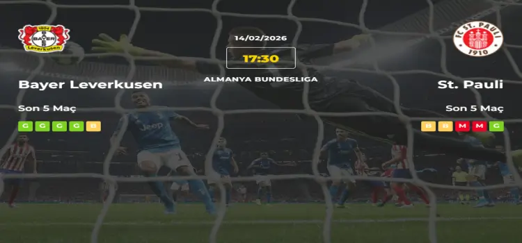 Bayer Leverkusen St Pauli İddaa Maç Tahmini 14 Şubat 2026