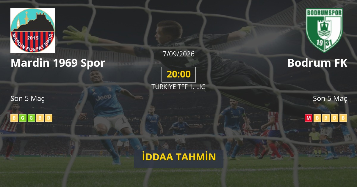 Mardin 1969 Spor Bodrum FK İddaa Maç Tahmini 07 Eylül 2026