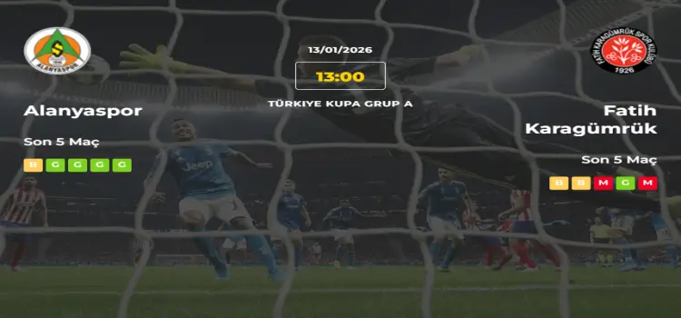 Alanyaspor Fatih Karagümrük İddaa Maç Tahmini 13 Ocak 2026