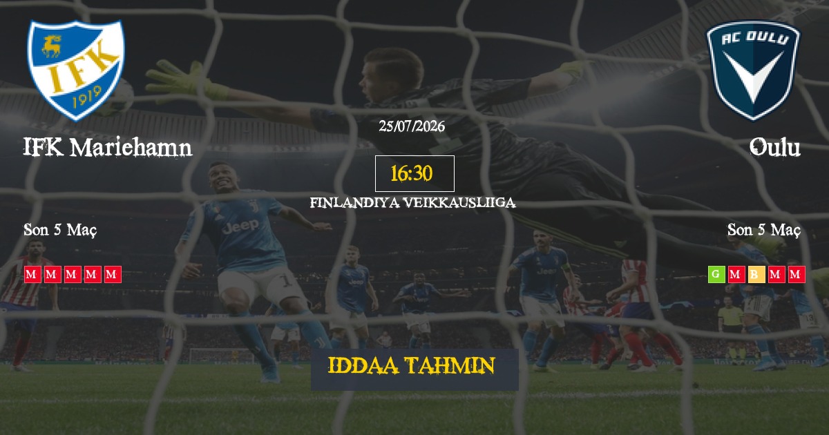 IFK Mariehamn Oulu İddaa Maç Tahmini 25 Temmuz 2026