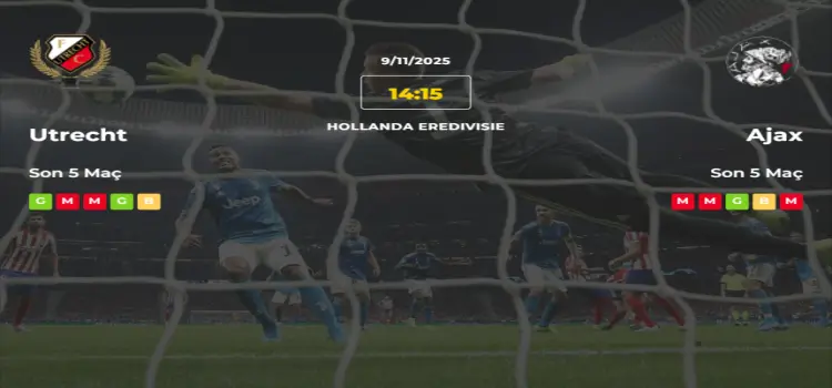 Utrecht Ajax İddaa Maç Tahmini 9 Kasım 2025