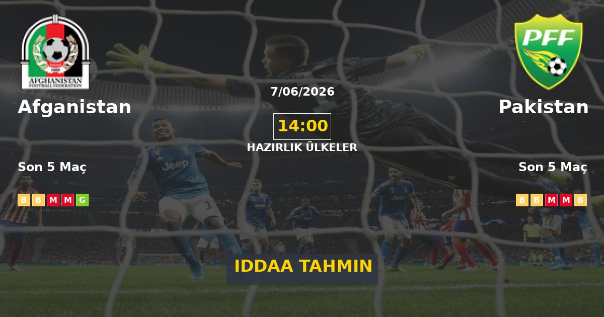 Afganistan Pakistan İddaa Maç Tahmini 07 Haziran 2026