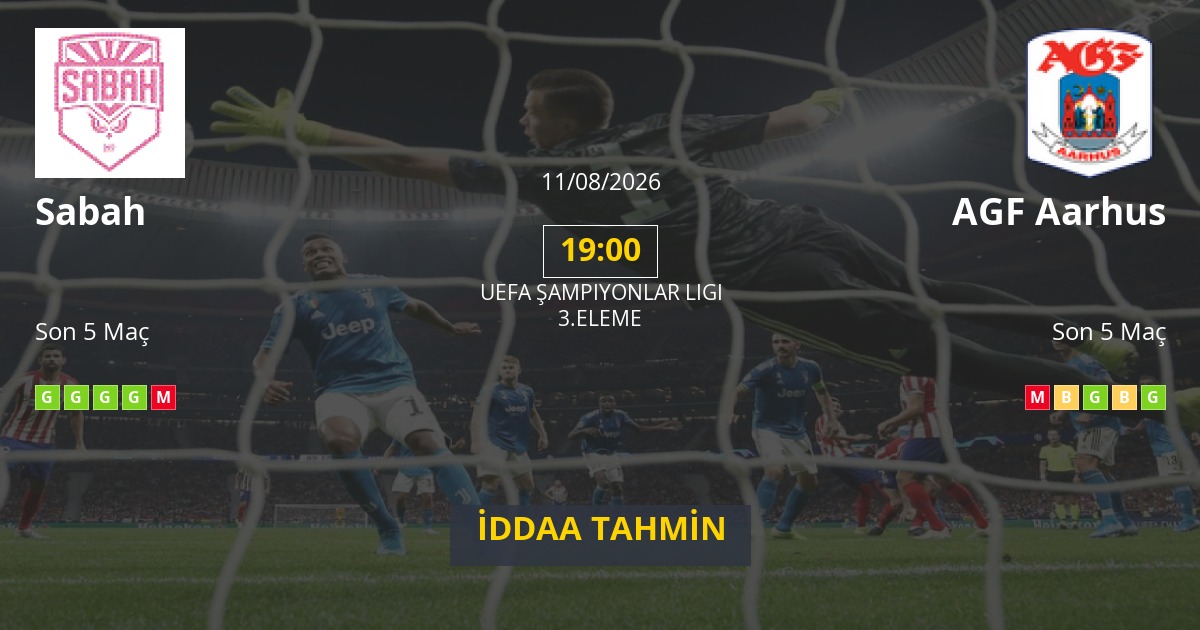 Sabah AGF Aarhus İddaa Maç Tahmini 11 Ağustos 2026