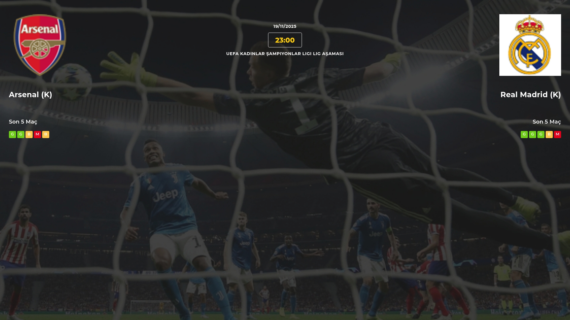 Arsenal (K) Real Madrid (K) İddaa Maç Tahmini 19 Kasım 2025
