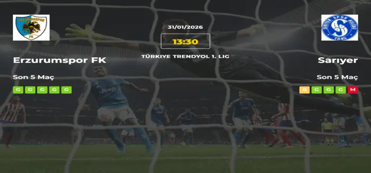 Erzurumspor Sarıyer İddaa Maç Tahmini 31 Ocak 2026