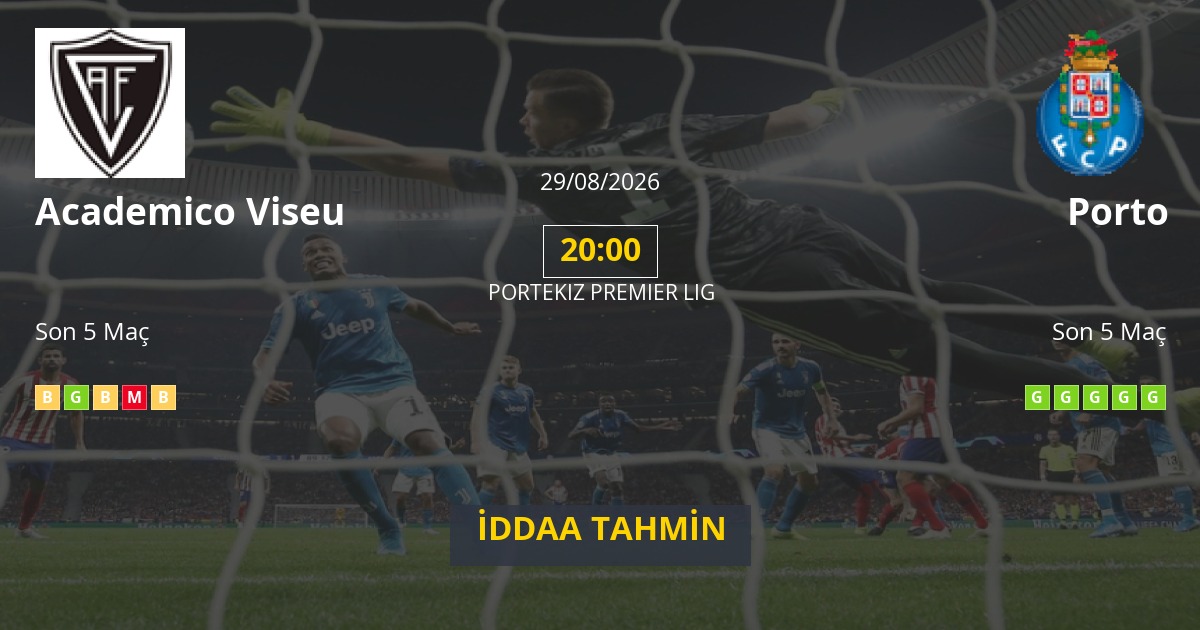 Academico Viseu Porto İddaa Maç Tahmini 29 Ağustos 2026