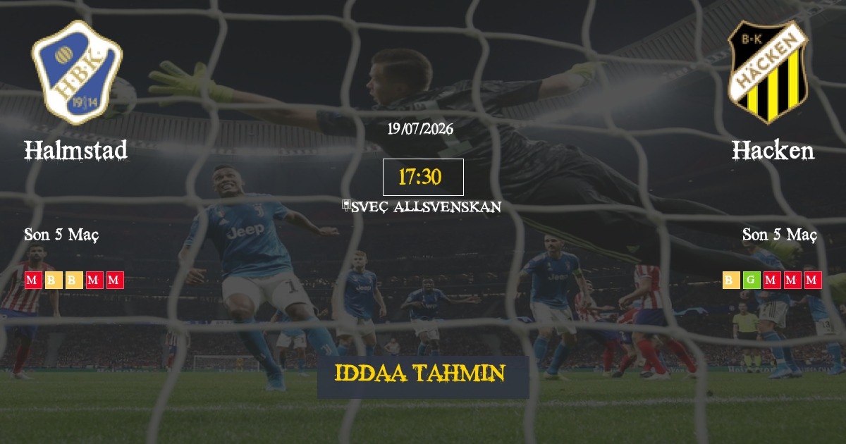 Halmstad Hacken İddaa Maç Tahmini 19 Temmuz 2026