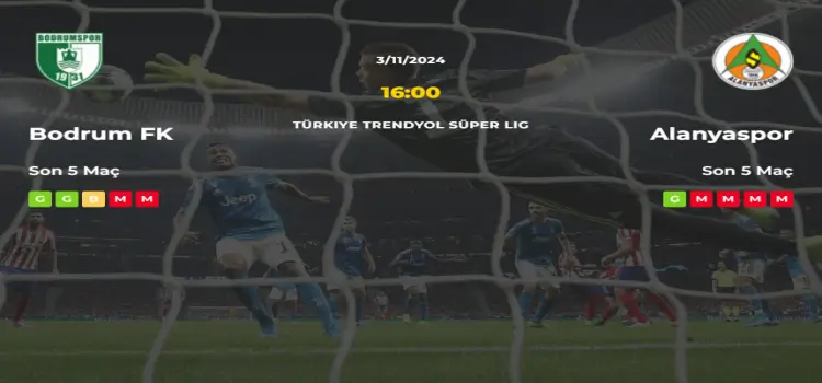 Bodrumspor Alanyaspor İddaa Maç Tahmini 3 Kasım 2024