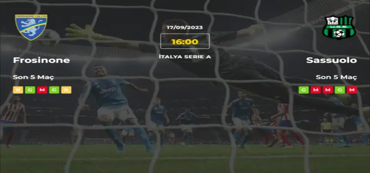 Frosinone Sassuolo İddaa Maç Tahmini 17 Eylül 2023
