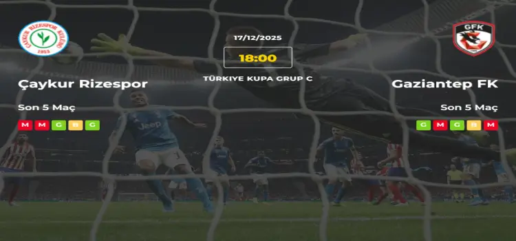 Çaykur Rizespor Gaziantep İddaa Maç Tahmini 17 Aralık 2025