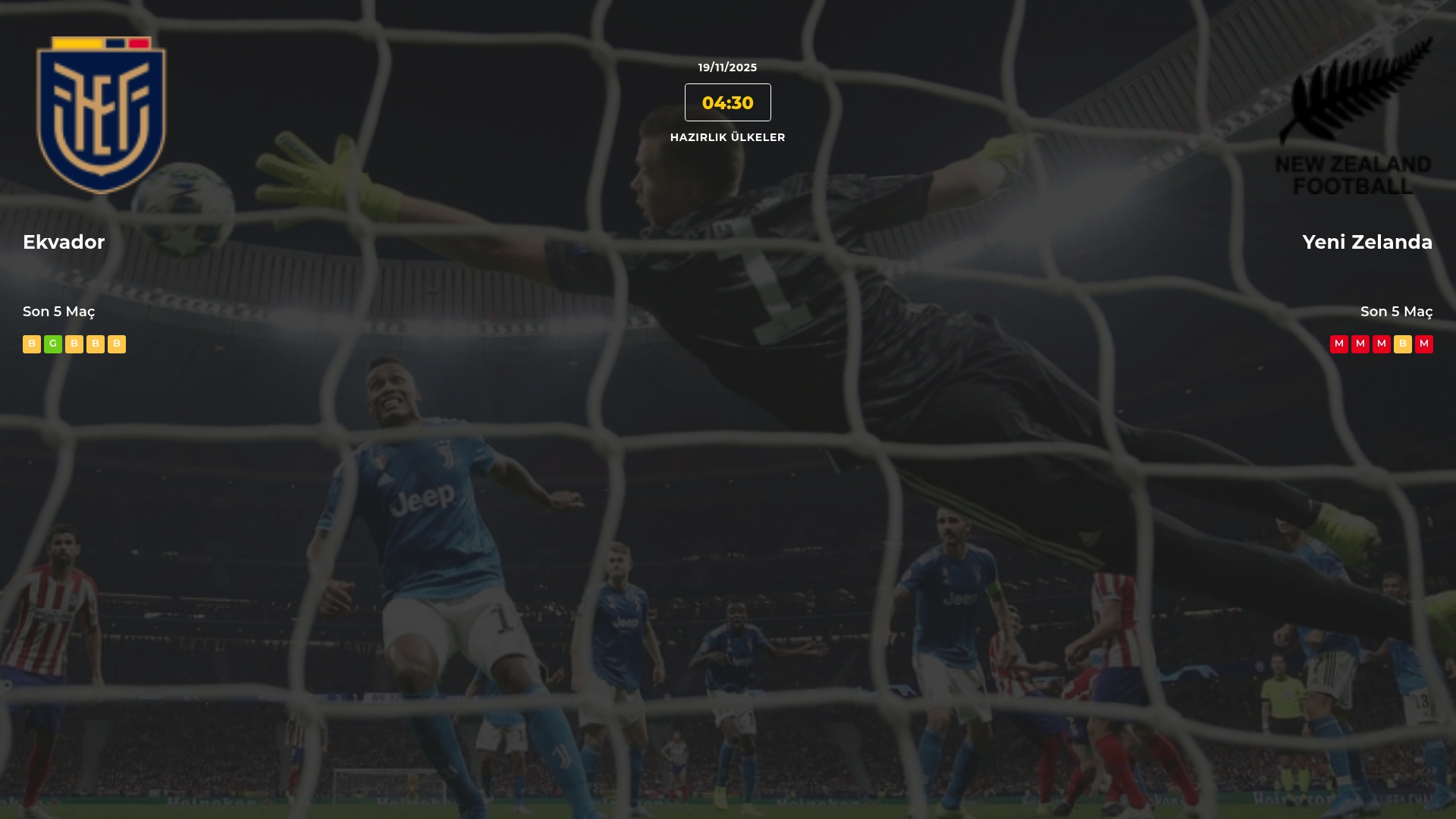 Ekvador Yeni Zelanda İddaa Maç Tahmini 19 Kasım 2025