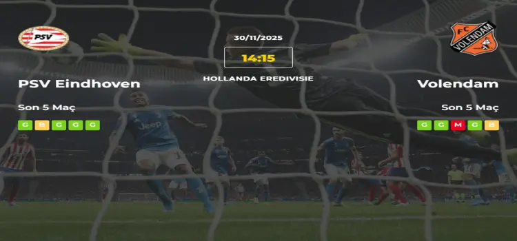 PSV Eindhoven Volendam İddaa Maç Tahmini 30 Kasım 2025