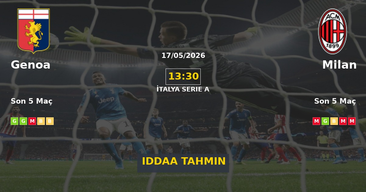 Genoa Milan İddaa Maç Tahmini 17 Mayıs 2026