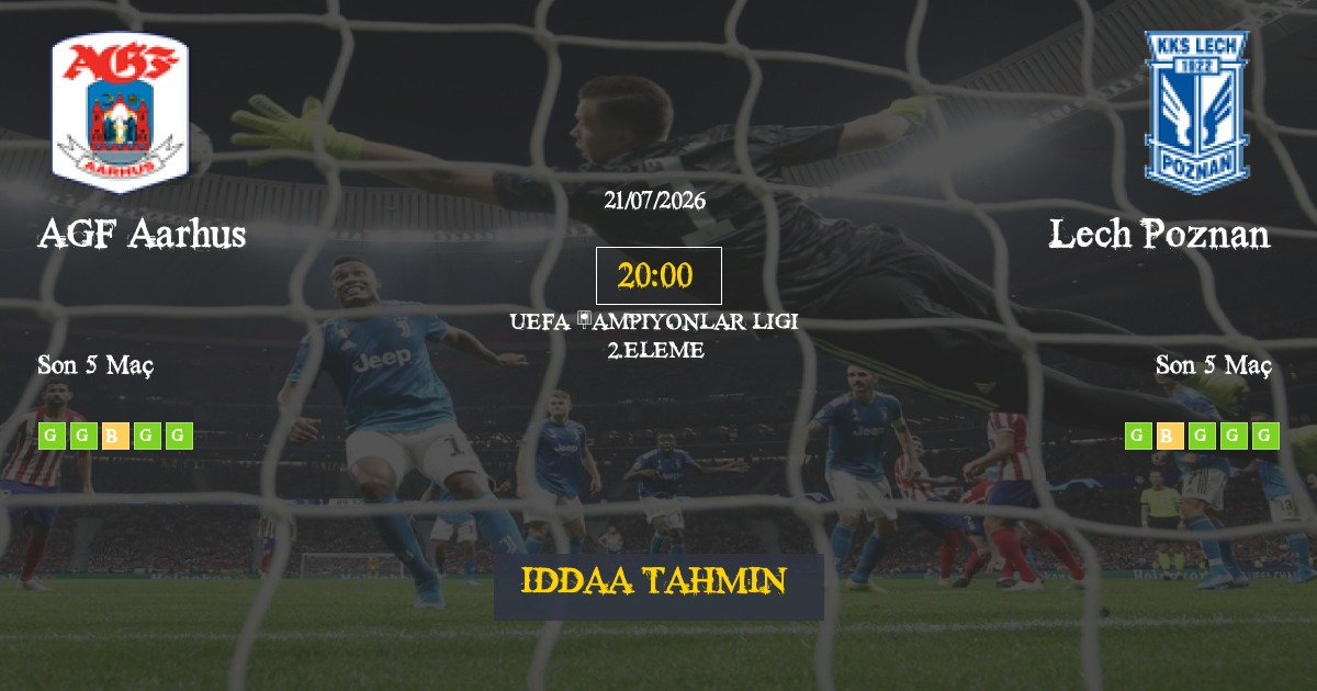 AGF Aarhus Lech Poznan İddaa Maç Tahmini 21 Temmuz 2026