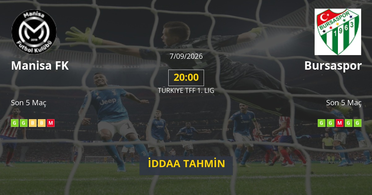 Manisa FK Bursaspor İddaa Maç Tahmini 07 Eylül 2026