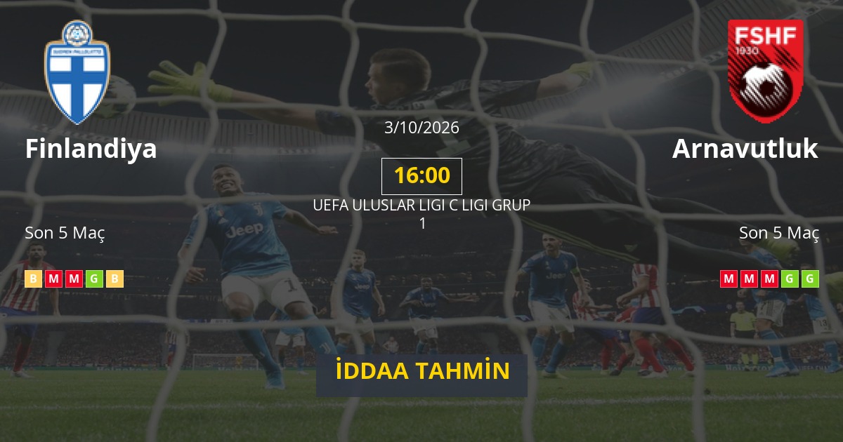 Finlandiya Arnavutluk İddaa Maç Tahmini 03 Ekim 2026