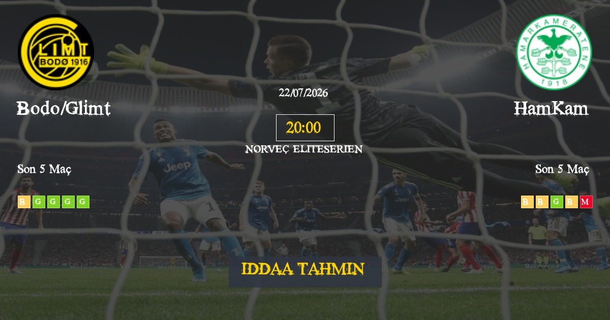 Bodo/Glimt HamKam İddaa Maç Tahmini 22 Temmuz 2026