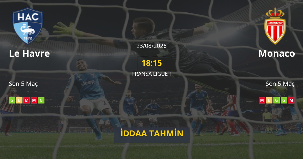 Le Havre Monaco İddaa Maç Tahmini 23 Ağustos 2026