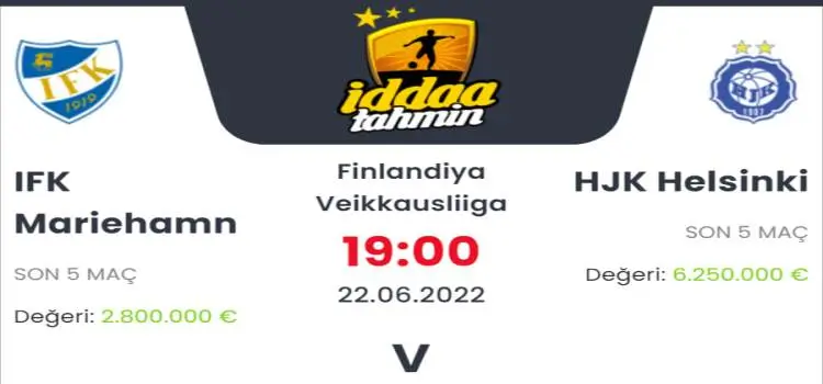 Mariehamn Helsinki İddaa Maç Tahmini 22 Haziran 2022
