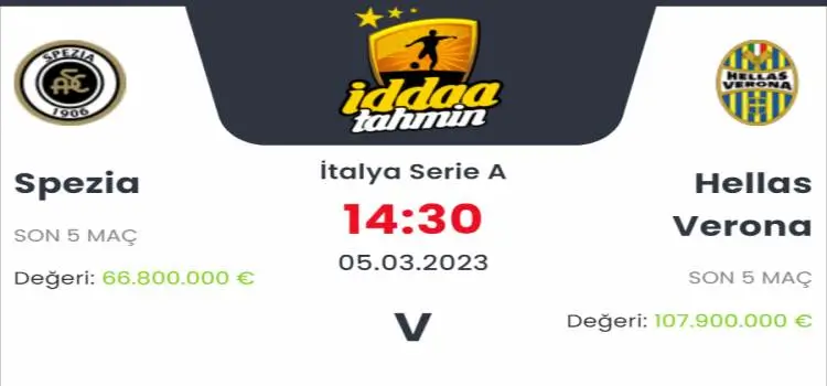 Spezia Hellas Verona İddaa Maç Tahmini 5 Mart 2023
