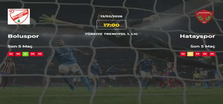Boluspor Hatayspor İddaa Maç Tahmini 13 Şubat 2026