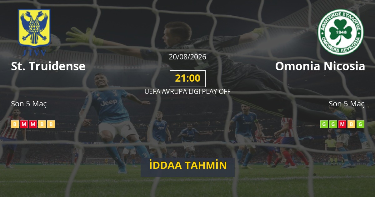 St. Truidense Omonia Nicosia İddaa Maç Tahmini 20 Ağustos 2026