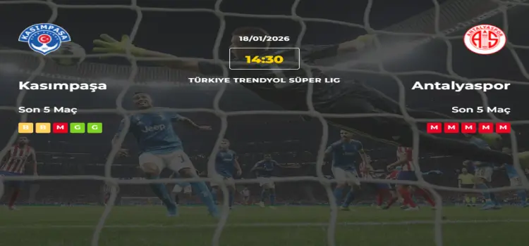 Kasımpaşa Antalyaspor İddaa Maç Tahmini 18 Ocak 2026