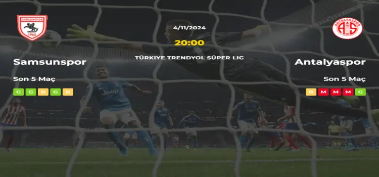 Samsunspor Antalyaspor İddaa Maç Tahmini 4 Kasım 2024