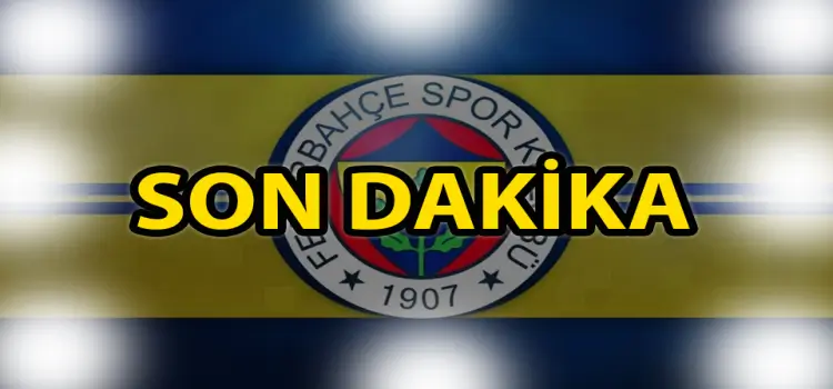 Fenerbahçe'den resmii açıklama geldi!
