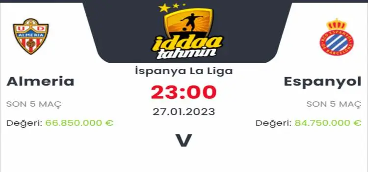Almeria Osasuna İddaa Maç Tahmini 27 Ocak 2023