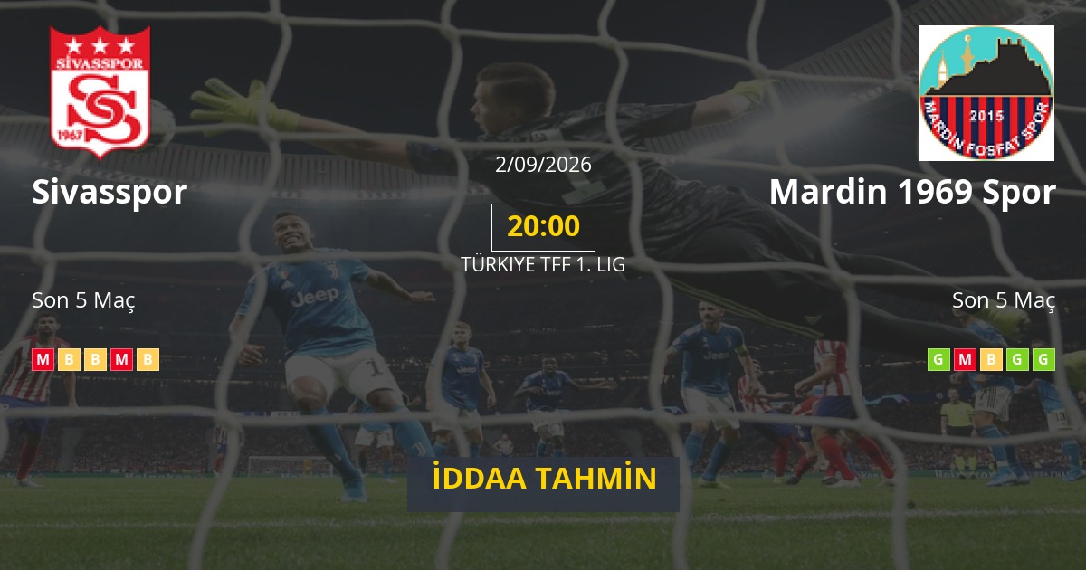 Sivasspor Mardin 1969 Spor İddaa Maç Tahmini 02 Eylül 2026