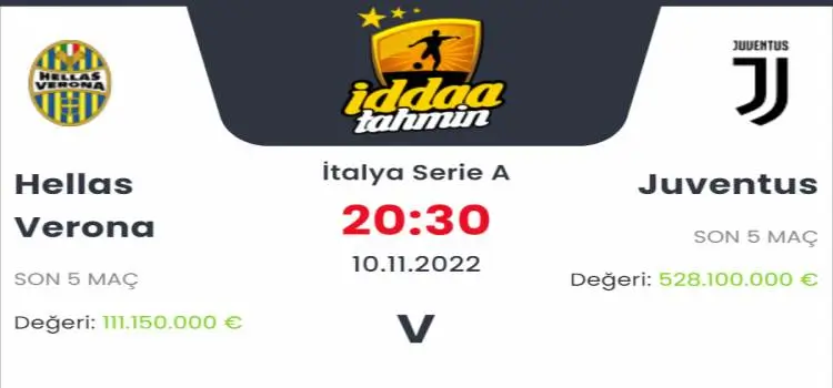 Hellas Verona Juventus İddaa Maç Tahmini 10 Kasım 2022