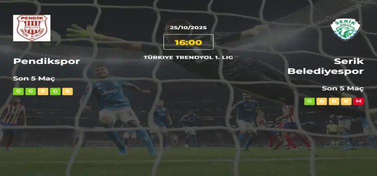Pendikspor Serik Belediyespor İddaa Maç Tahmini 25 Ekim 2025