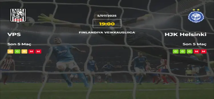 VPS HJK Helsinki İddaa Maç Tahmini 5 Temmuz 2025