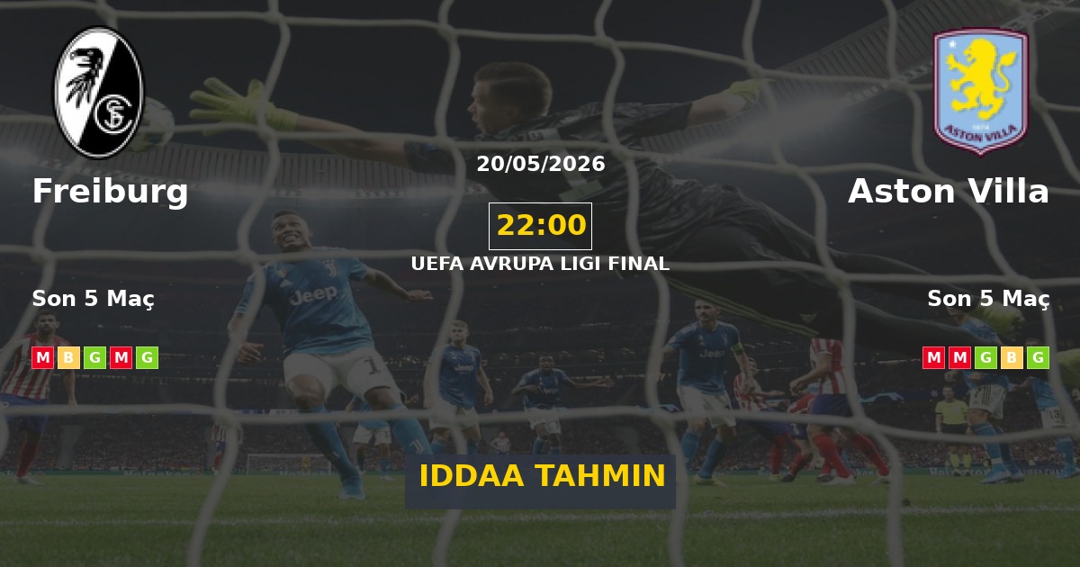 Freiburg Aston Villa İddaa Maç Tahmini 20 Mayıs 2026