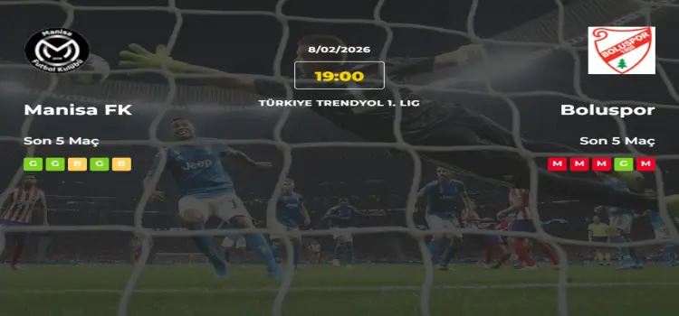 Manisa Boluspor İddaa Maç Tahmini 8 Şubat 2026