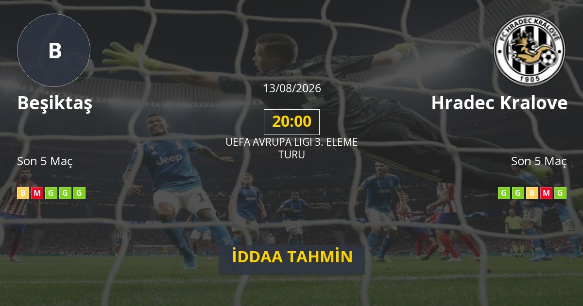 Beşiktaş Hradec Kralove İddaa Maç Tahmini 13 Ağustos 2026