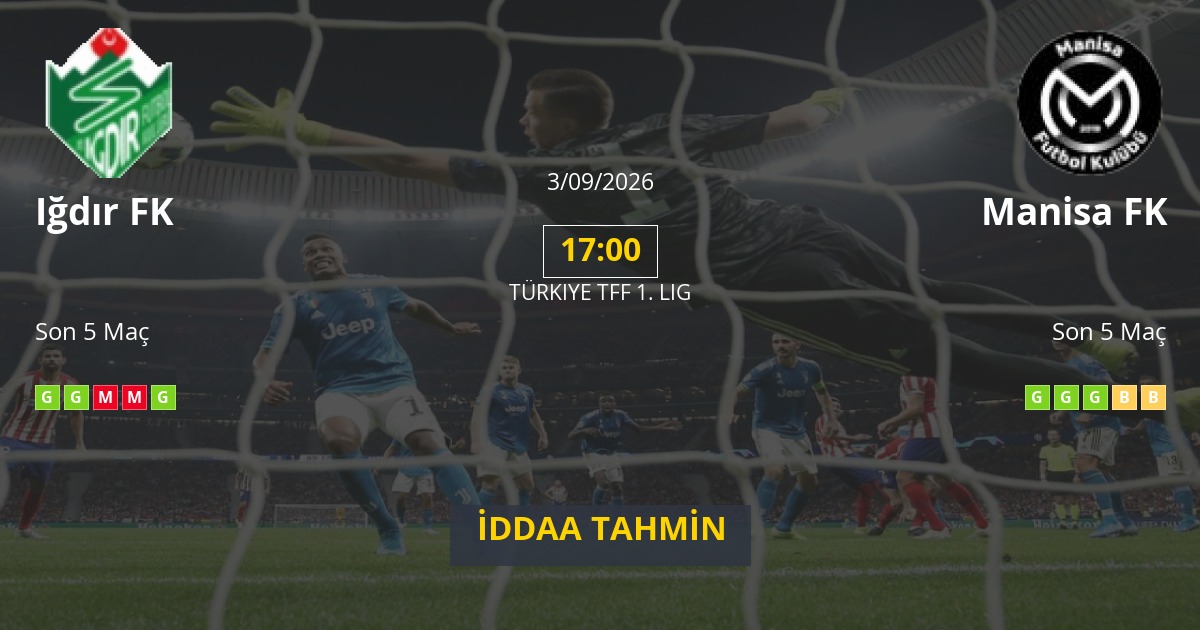Iğdır FK Manisa FK İddaa Maç Tahmini 03 Eylül 2026