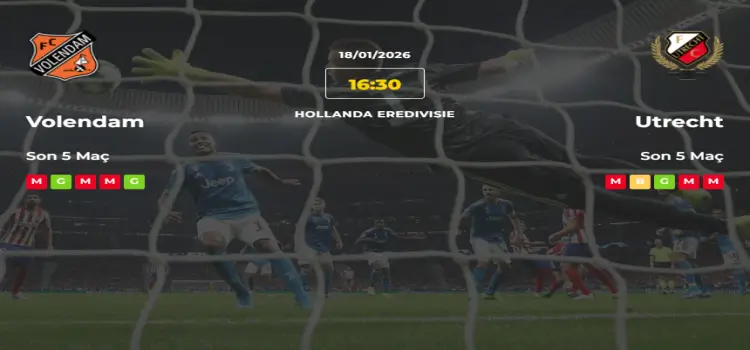 Volendam Utrecht İddaa Maç Tahmini 18 Ocak 2026