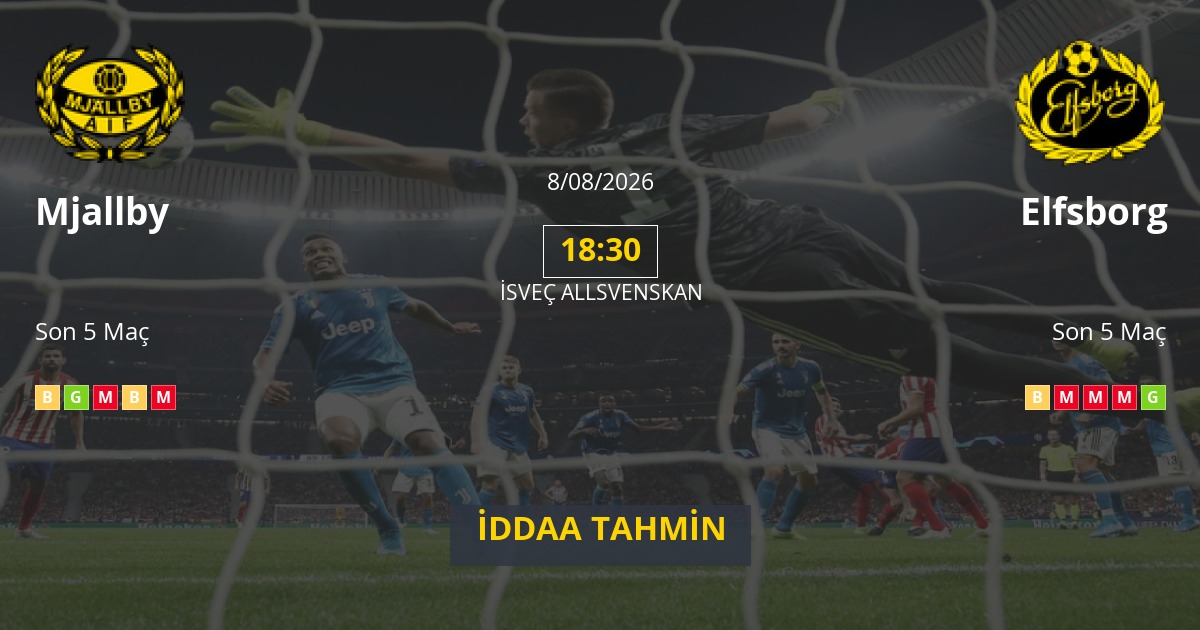 Mjallby Elfsborg İddaa Maç Tahmini 08 Ağustos 2026