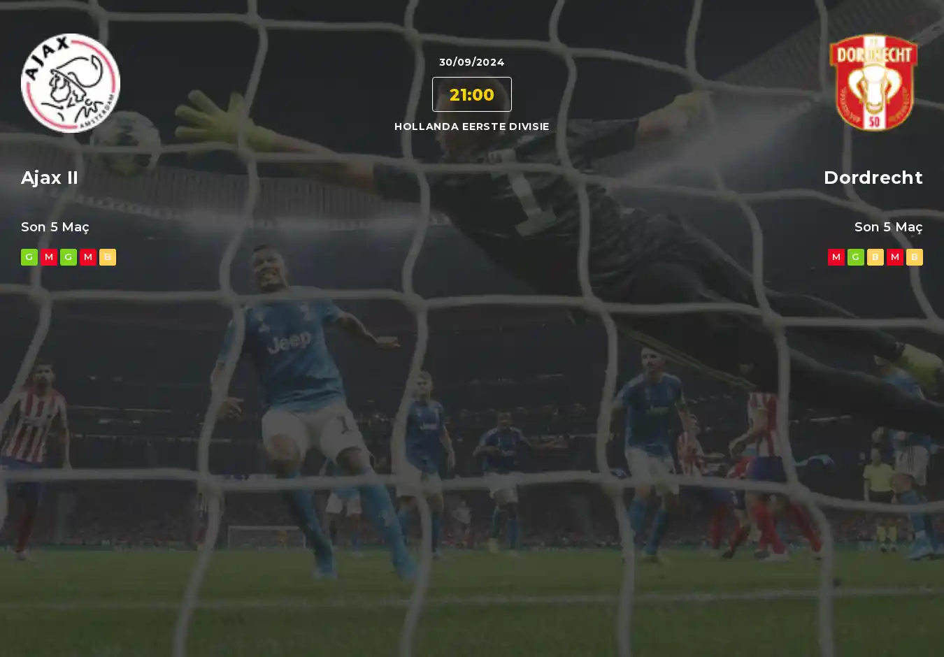 Ajax II Dordrecht İddaa Maç Tahmini 30 Eylül 2024