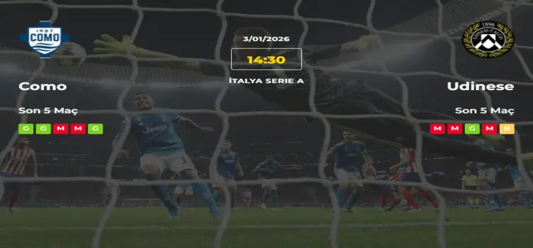 Como Udinese İddaa Maç Tahmini 03 Ocak 2026
