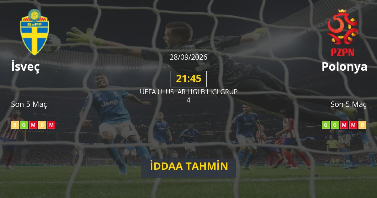 İsveç Polonya İddaa Maç Tahmini 28 Eylül 2026