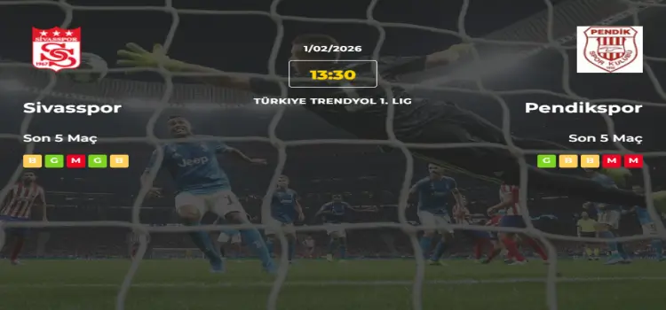 Sivasspor Pendikspor İddaa Maç Tahmini 1 Şubat 2026