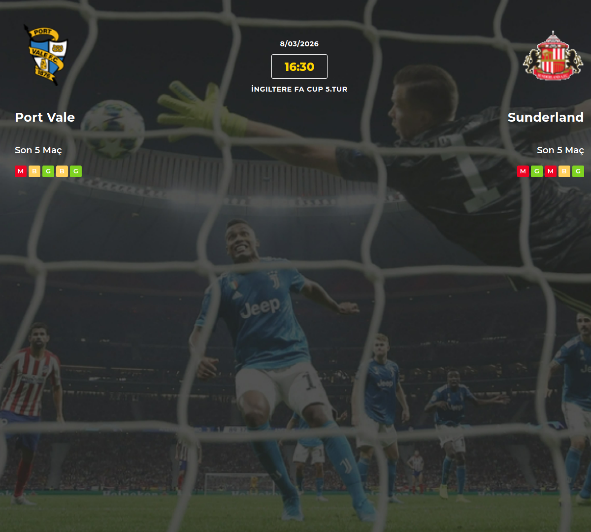 Port Vale Sunderland İddaa Maç Tahmini 08 Mart 2026