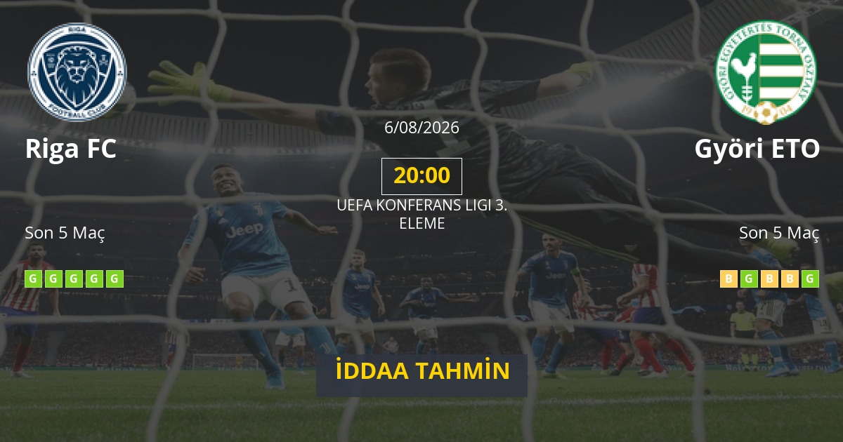 Riga FC Györi ETO İddaa Maç Tahmini 06 Ağustos 2026
