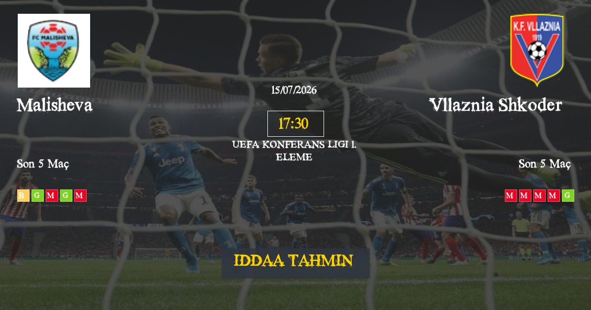 Malisheva Vllaznia Shkoder İddaa Maç Tahmini 15 Temmuz 2026
