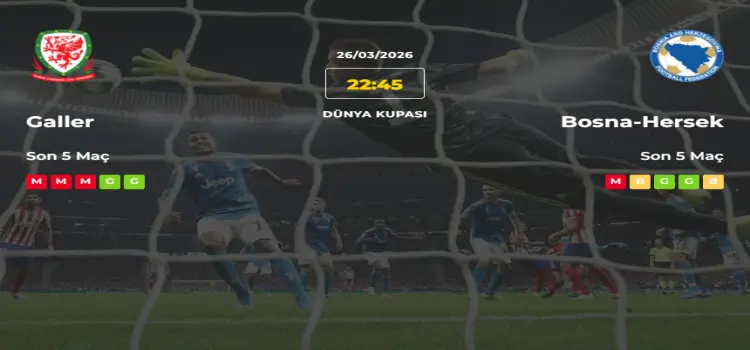 Galler Bosna Hersek İddaa Maç Tahmini 26 Mart 2026